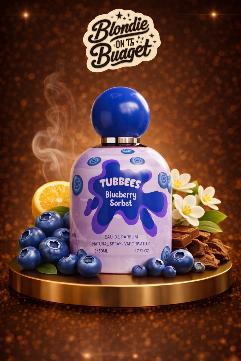 Blueberry sorbet. Tub. Tubbees
