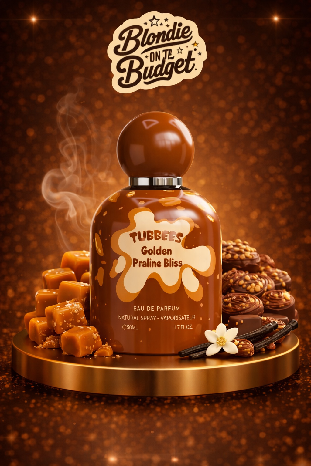 Golden praline bliss. Tub. Tubbees