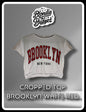 Cropped Top - Brooklyn White Red