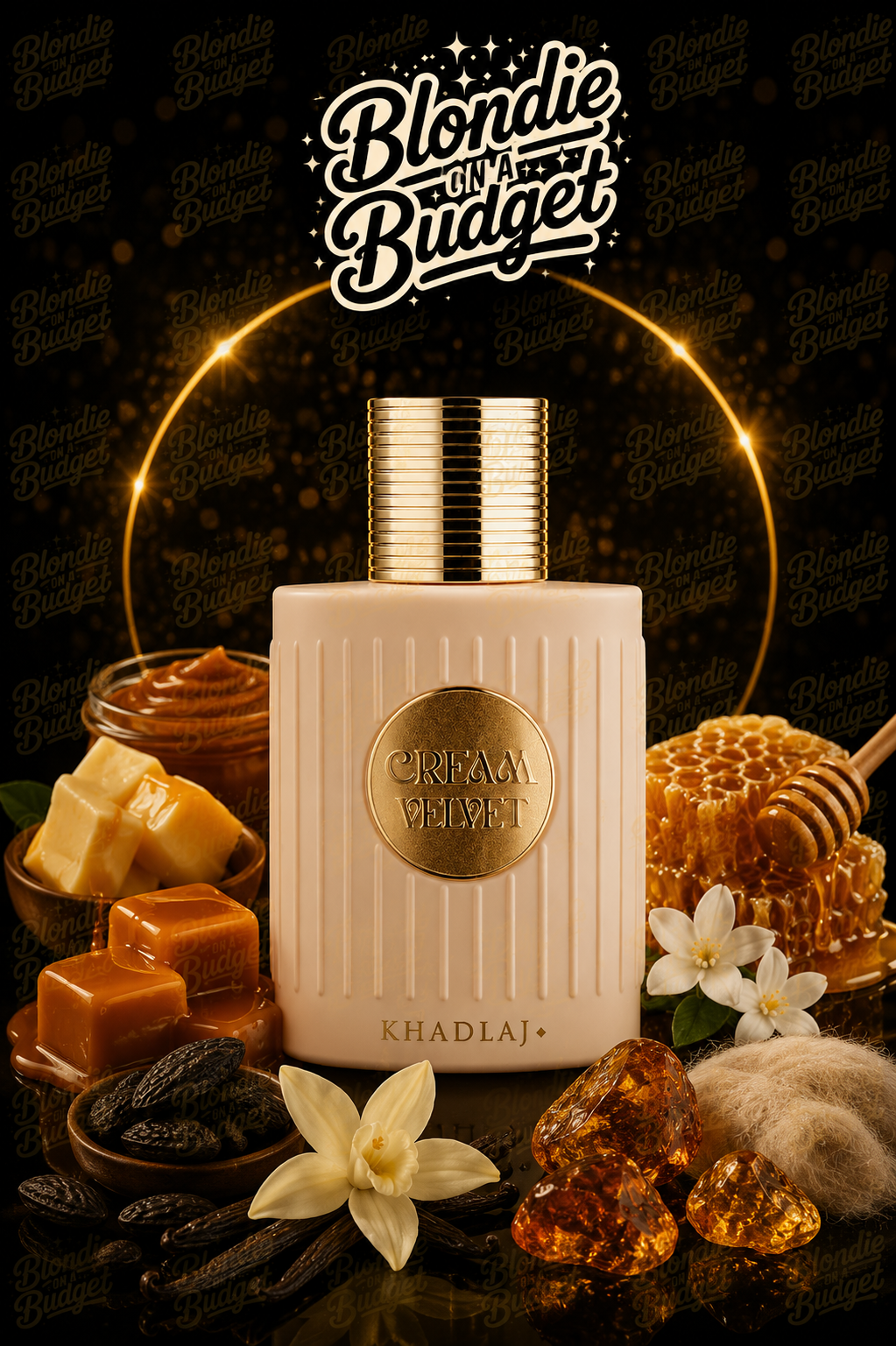 Cream velvet Khadlaj